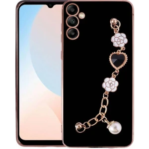 Samsung Galaxy A24 ile Uyumlu Kılıf El Tutamaçlı Kamera Korumalı Kadın Telefon Kılıfı Kapak