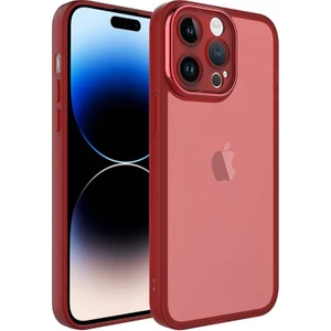 Apple iPhone 13 Pro Max ile Uyumlu Kılıf Kamera Korumalı Transparan Arka Yüzey Telefon Kılıfı