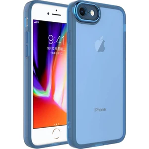 Apple iPhone Se 2022 ile Uyumlu Kılıf Kamera Korumalı Transparan Arka Yüzey Telefon Kılıfı