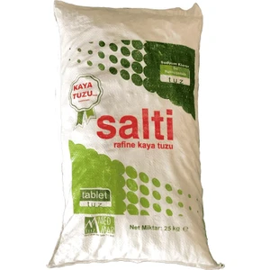 Spring Water Salti Tablet Tuz 25 Kg Rafine Arıtma Tuzu Iyotsuz Çankırı Kaya Tuzu