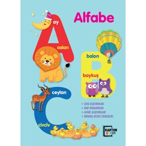 Karton Kitap Çocuk Alfabe A-B-C