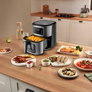 Multifry Inox Xxl 6.5 Litre Dijital Cam Pencereli Airfryer