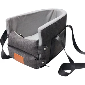 Köpek Araba Koltuk Konsolu Küçük Köpek Kedi Booster Koltuk Gri 38Cmx25Cmx23Cm (Yurt Dışından)