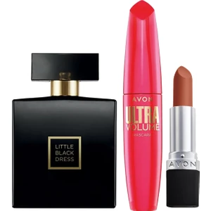Little Black Dress Kadın Parfüm Siyah Maskara ve Mat Ruj Paketi