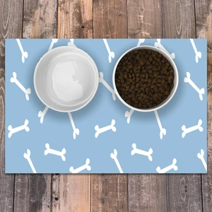 Vinil Kaymaz Tabanlı Keçe Baskılı Evcil Hayvan Pet Mama  Paspası 40x60