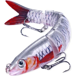 8 Eklemli 3D Oynak Rapala 13.5gr Sahte Balık Yem Wobblers Swimbait Tuzlu ve Tatlı Su
