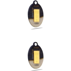 AgaKulche 1 Gram Altın 2 Adet (995) 24 Ayar Külçe Altın
