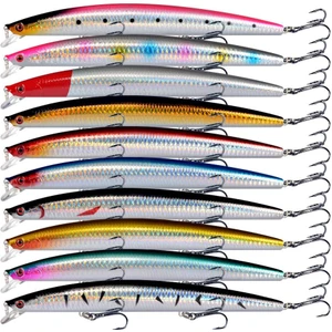 10 Adet 18CM 24GR Minnow Rapala Sahte Yapay Yem 1. Kalite Ekonomik Paket