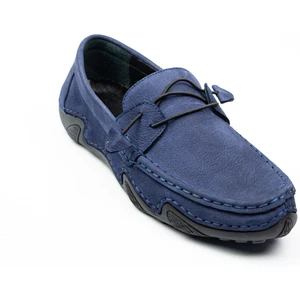 231224 Lacivert Nubuk Deri Erkek Günlük Ayakkabı