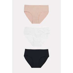 Nbb Siyah-Beyaz-Ten 3lü Bato Külot