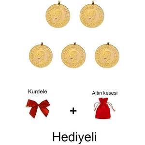 Ziynet Çeyrek Altın - Eski (Kulplu) 5 Adet