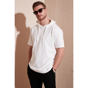 Pamuklu Oversize Kapüşonlu T Shirt Erkek T Shirt 5902324