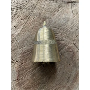 Pirinç Sarı Keçi Çanı Kuzu Zili Koyun Zili Küçük Baş Hayvan Zili 9 cm