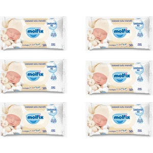 Yenidoğan Izotonik Sulu Islak Mendil 6X50