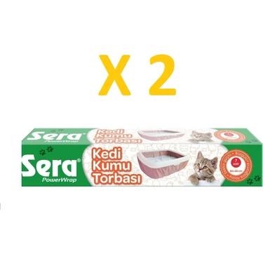 Sera Kedi Kumu Torbası 82 x 50 cm 2' Li