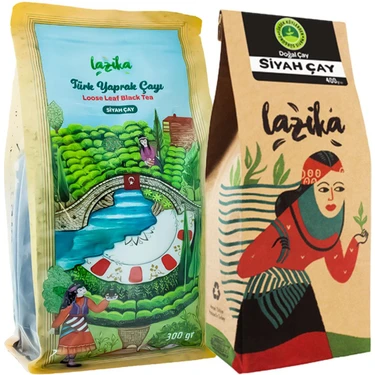 Lazika Türk Yaprak Siyah Çay 300 gr + Doğal Siyah Çay 400