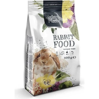 Nature Plan Tavşan Yemi 800 gr Yüksek Proteinli Dengeli Beslenme İçin Doğal
