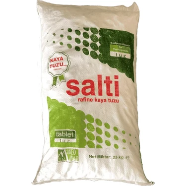 Spring Water Salti Tablet Tuz 25 Kg Rafine Arıtma Tuzu Iyotsuz Çankırı Kaya