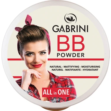 Gabrini BB Pudra 01 Doğal Ton Hafif Formül Mat Orta Kapatıcılık Tüm Cilt Tipleri