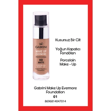 Gabrini Hd Matte Foundation