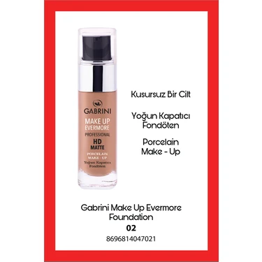 Gabrini Professional Hd Matte Foundation