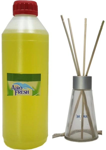 1 Litre Ortam Kokusu Fresh Soft (Bambu Koku Çubuk) + Cam Şişe