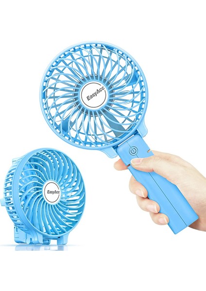 3 Kademeli Şarjlı Mini Fan Masa Üstü Vantilatörü USB Soğutucu Sessiz El Fan Bükülebilir Fan
