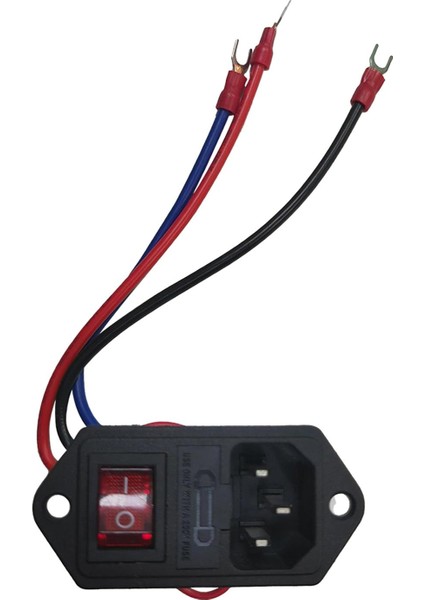 3D Yazıcı Sigorta Anahtarı Için 10A 250V Rocker Switch Güç Soketi Giriş Modülü (Yurt Dışından)