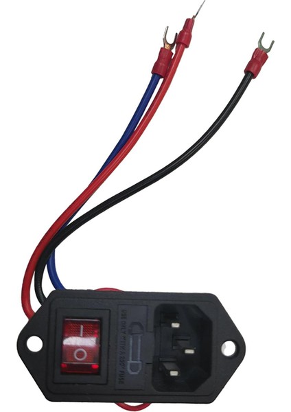 3D Yazıcı Sigorta Anahtarı Için 10A 250V Rocker Switch Güç Soketi Giriş Modülü (Yurt Dışından)