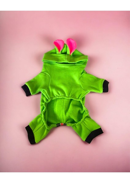 Shipy Pink Stripe Duo Kulaklı Kedi Tulumu,kıyafeti fırsatları