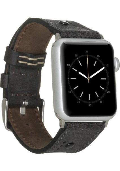 Apple Watch Uyumlu Uyumlu Deri Kordon 42-44-45MM Bt Siyah fiyatları