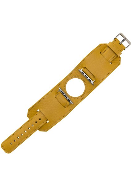 Apple Watch Uyumlu Uyumlu Deri Kordon 42-44-45MM Cuff FL12 fırsatları