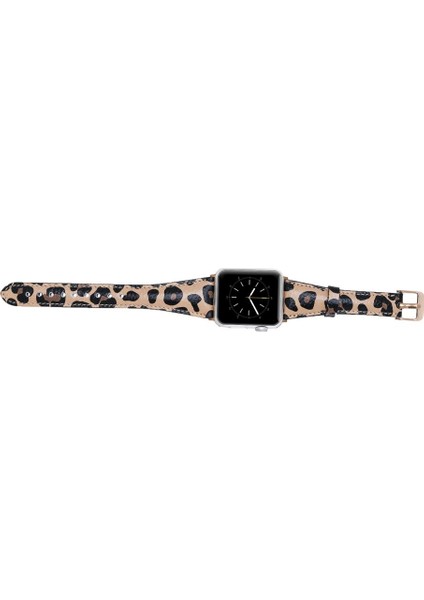 Apple Watch Uyumlu Uyumlu Deri Kordon 42-44-45MM Slim LE02N