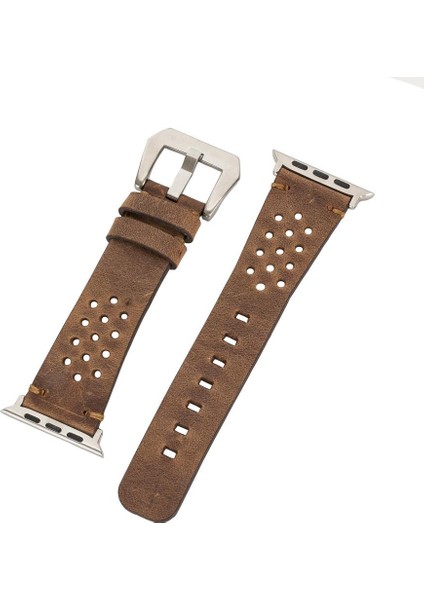 Apple Watch Uyumlu Uyumlu Deri Kordon Vigo 42-44-45MM G2 Kahve indirimleri