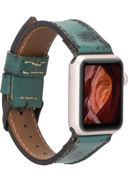 Apple Watch Uyumlu Uyumlu Deri Kordon 38-40-41MM V6