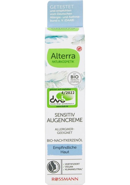Göz Kremi 15 ml Hassas Parfümsüz
