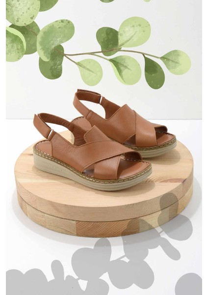 Taba Leather Kadın Sandalet K05281203003