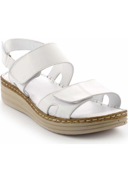 Beyaz Leather Kadın Sandalet K05281202703 modelleri
