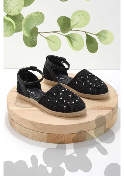 Siyah Örgü Kadın Espadril K01823251416