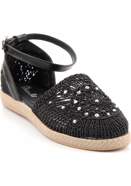 Siyah Örgü Kadın Espadril K01823251416