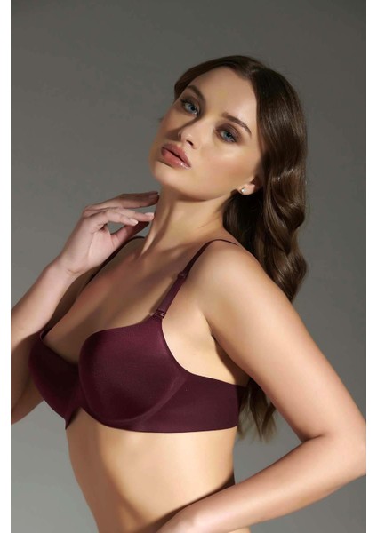 Kadın Lotus Lazer Kesim Destekli Balenli Bordo Sütyen 336040 fiyatları