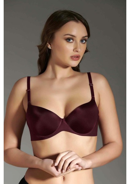 Kadın Lotus Lazer Kesim Destekli Balenli Bordo Sütyen 336040 modelleri