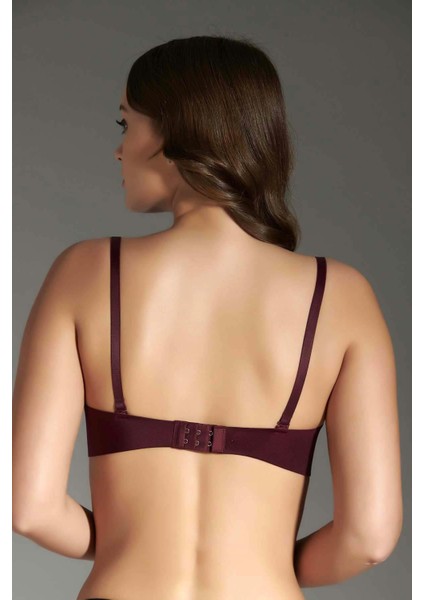 Kadın Lotus Lazer Kesim Destekli Balenli Bordo Sütyen 336040 fırsatları
