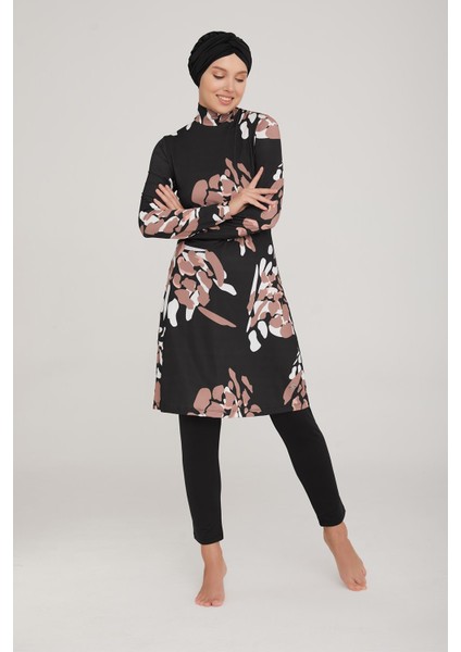 Kadın Uzun Kol Picass Tesettür Mayo 8C0T0N3