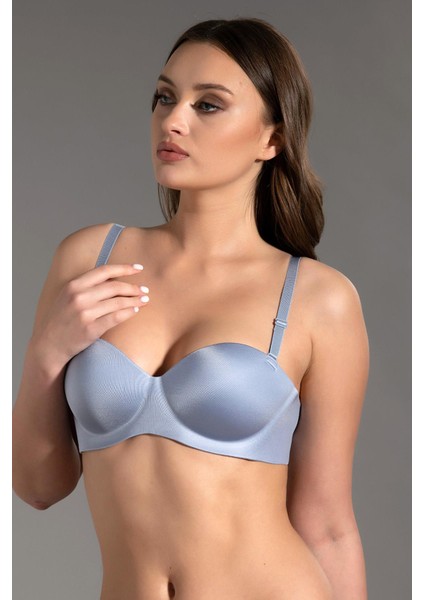 Kadın Straplez Lotus Lazer Kesim Push-Up A.mavi Sütyen 336055 fiyatları