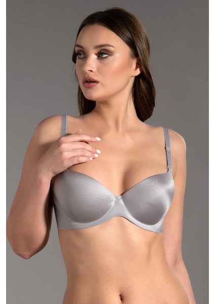 Kadın Lotus Lazer Kesim Destekli Balenli Gri Sütyen 336040 fiyatları