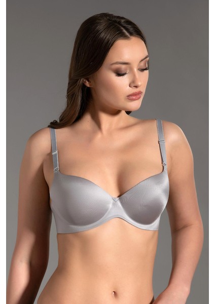 Kadın Lotus Lazer Kesim Destekli Balenli Gri Sütyen 336040 modelleri