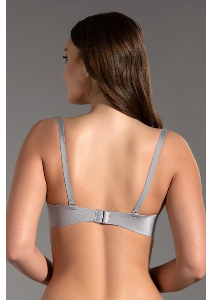 Kadın Lotus Lazer Kesim Destekli Balenli Gri Sütyen 336040 fırsatları