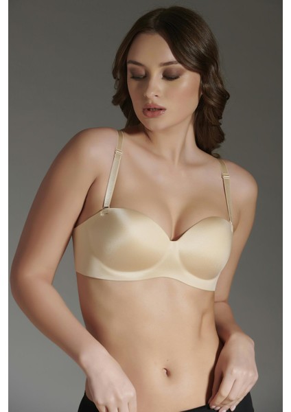 Kadın Straplez Lotus Lazer Kesim Boş Cup Ten Sütyen 336050 modelleri