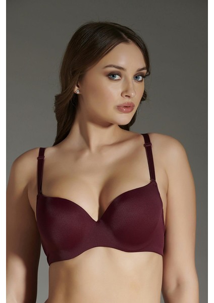 Kadın Bordo Destekli Sütyen 336015